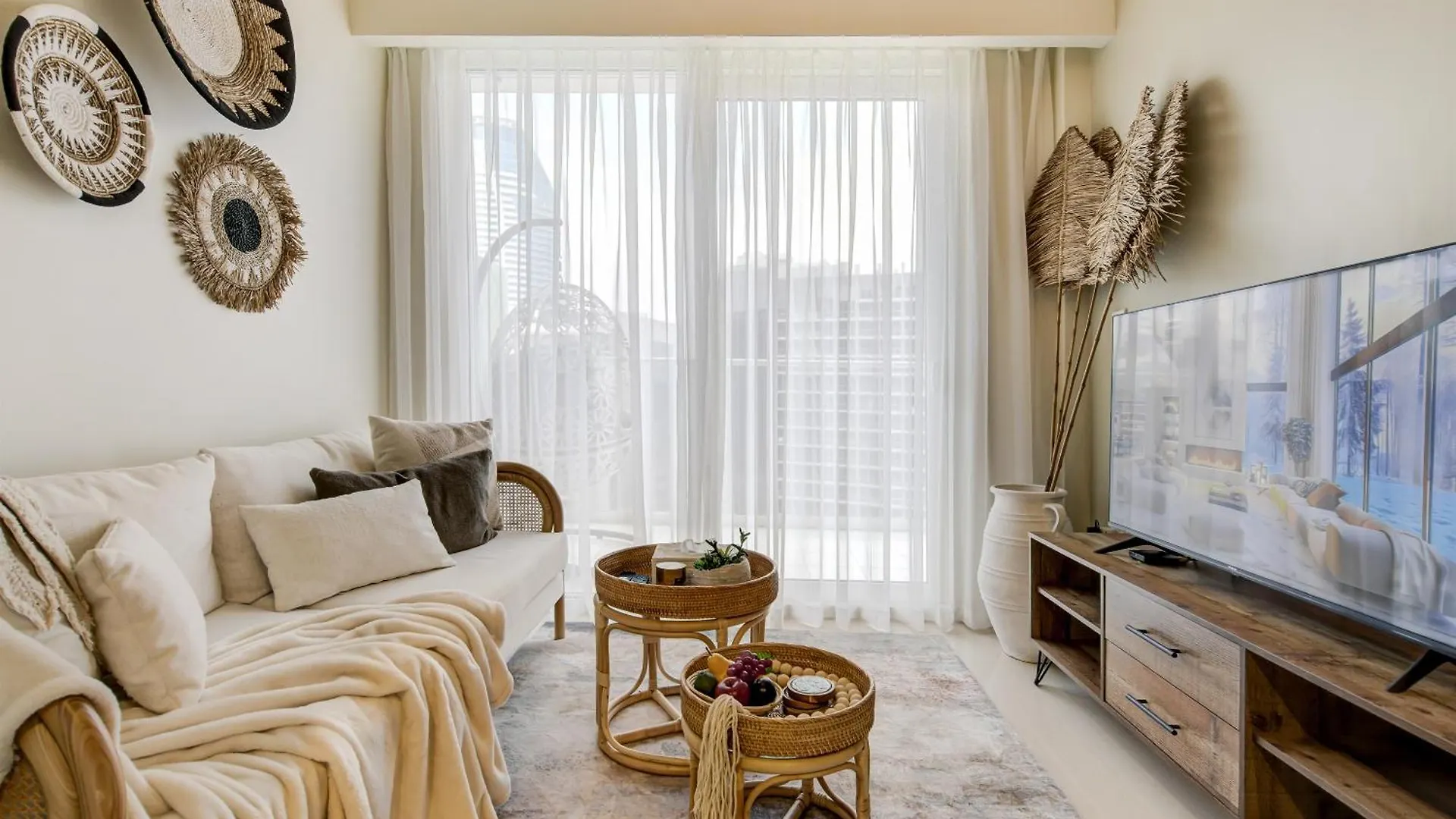 Burj Khalifa View Boho Suite - Downtown Dubai Apartment