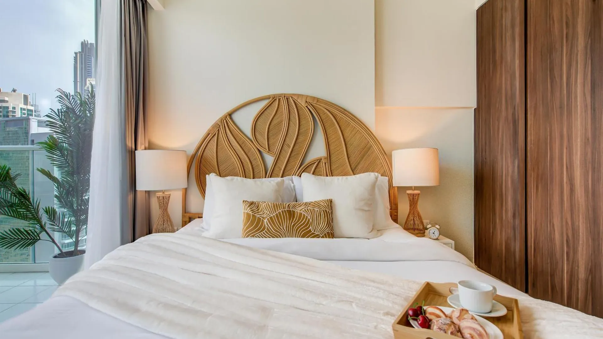 Lägenhet Burj Khalifa View Boho Suite - Downtown Dubai Förenade Arabemiraten